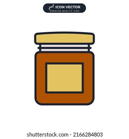 jam jar icon symbol template for graphic and web design collection logo vector illustration
