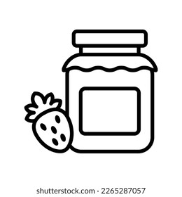 jam jar icon vector design template in white background