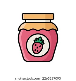 jam jar icon vector design template in white background