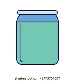 jam jar icon with white background vector stock illustration