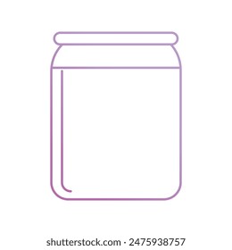 jam jar icon with white background vector stock illustration