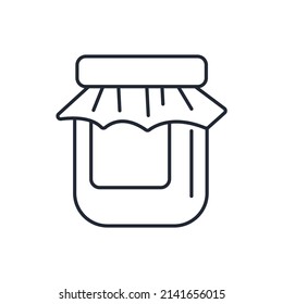 símbolo de iconos de jam jar elementos vectores para web infográfica