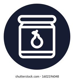 
Jam Jar Outline bold Vector Icon which can be easily modified or Edited
