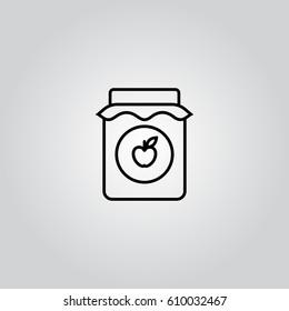 jam jar outline icon