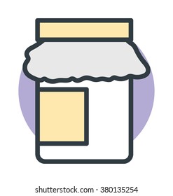 Jam Jar Vector Icon