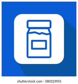 Jam jar vector icon