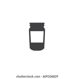 Jam, Jar Vector Icon.