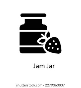 Jam Jar Vector       Solid Icons. Simple stock illustration stock