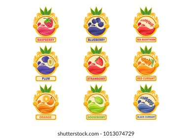 Jam Label Sticker Collection Of Templates In Round Frames