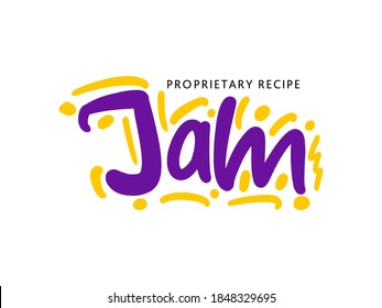 Jam Lettering Logo For Business, Print And Advertising.