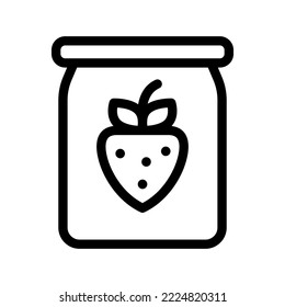 jam line icon illustration vector graphic