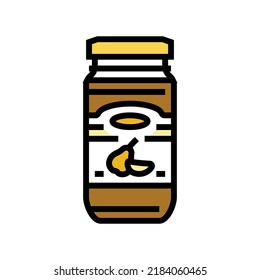 jam pear color icon vector. jam pear sign. isolated symbol illustration