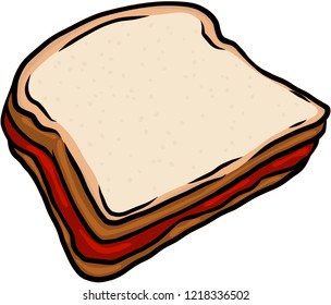 Jam Sandwich Illustration