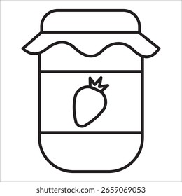 Jam stock icon outline vector