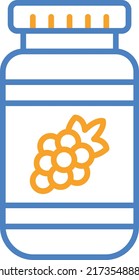 Jam vector icon. Can be used for printing, mobile and web applications.