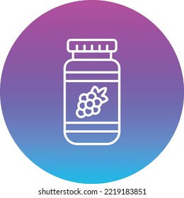 Jam vector icon. Can be used for printing, mobile and web applications.
