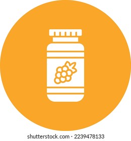 Jam vector icon. Can be used for printing, mobile and web applications.