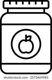 Jam vector icon. Can be used for printing, mobile and web applications.