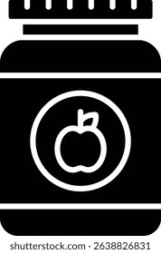 Jam vector icon. Can be used for printing, mobile and web applications.