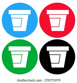 Jam vector icon. Jam jar