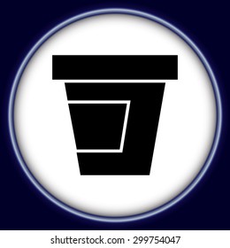 Jam vector icon. Jam jar