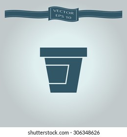 Jam vector icon. Jam jar