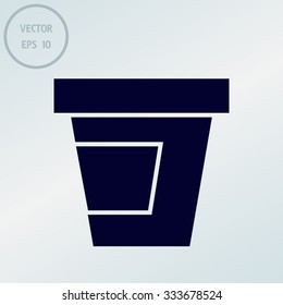 Jam vector icon. Jam jar