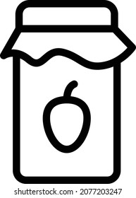 ilustración de jam Vector en un fondo transparente. Símbolos de calidad premium. Icono vectorial de trazo para el concepto y diseño gráfico.