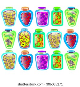 jam vector jar food dessert sweet fruit