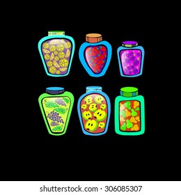 jam vector jar food dessert sweet fruit