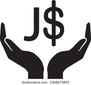  Jamaica currency black logo vector quality files 