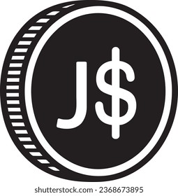  Jamaica currency black logo vector quality files 