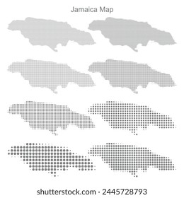 Jamaica	Dotted map in different dot sizes