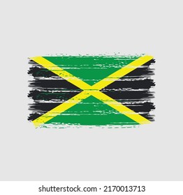 Jamaica  Flag Brush. National Flag
