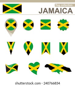 Jamaica Flag Collection, 12 versions