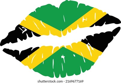 Jamaica Jamaica Flag Pretty Lips
