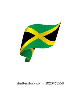 Jamaica flag, vector illustration