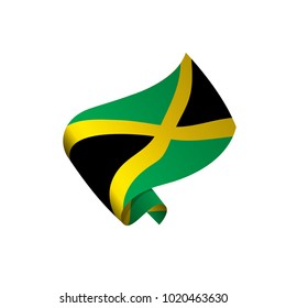 Jamaica flag, vector illustration