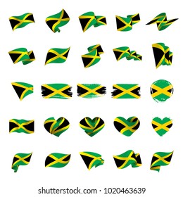 Jamaica flag, vector illustration