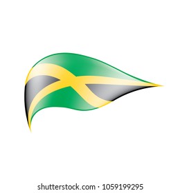 Jamaica flag, vector illustration