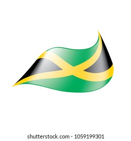 Jamaica flag, vector illustration