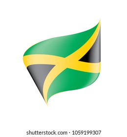 Jamaica flag, vector illustration