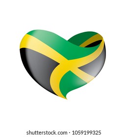 Jamaica flag, vector illustration