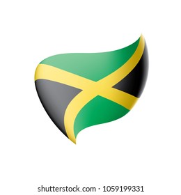 Jamaica flag, vector illustration