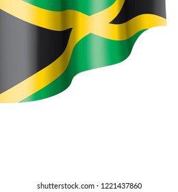 Jamaica flag, vector illustration on a white background