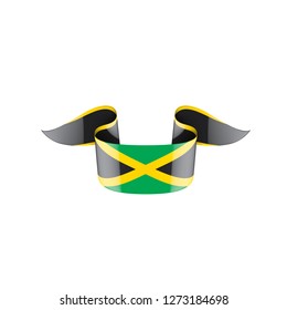 Jamaica flag, vector illustration on a white background