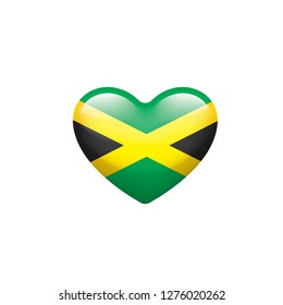 Jamaica flag, vector illustration on a white background