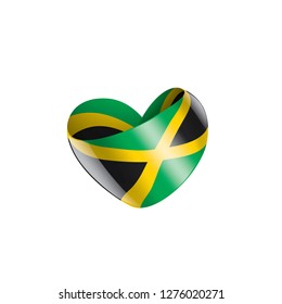 Jamaica flag, vector illustration on a white background