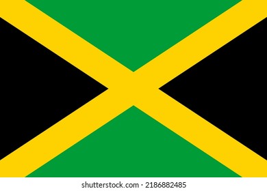 jamaica flag vector (yellow, black, green)