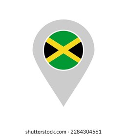 Juego de iconos de banderas de Jamaica, símbolo del símbolo del día de la independencia de Jamaica